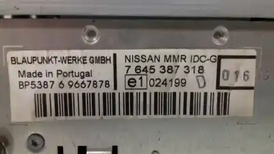 Tweedehands auto-onderdeel audiosysteem / radio-cd voor nissan note (e11e) acenta oem iam-referenties 7645387318  bp538769667878