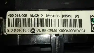 Peça sobressalente para automóvel em segunda mão comando de sofagem (chauffage / ar condicionado)  por citroen c3 tonic referências oem iam 400018005  x80340031dc24