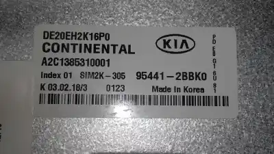 Second-hand car spare part ecu engine control for kia niro business oem iam references 954412bbk0 pde0g16us1 a2c1385310001