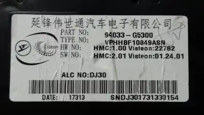 Peça sobressalente para automóvel em segunda mão quadrante por kia niro business referências oem iam 94033g5300  22782