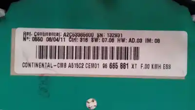 Second-hand car spare part dashboard for citroen c3 attraction oem iam references 96665881xt a2c53365600 a2c53385740