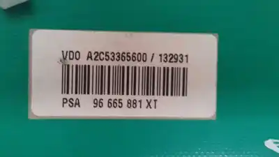 Second-hand car spare part dashboard for citroen c3 attraction oem iam references 96665881xt a2c53365600 a2c53385740