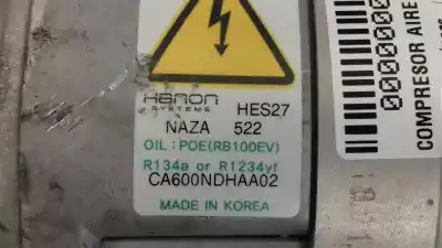 Peça sobressalente para automóvel em segunda mão compressor de ar condicionado a/a a/c por kia niro business referências oem iam ca600ndhaa02  hes27