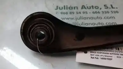 Peça sobressalente para automóvel em segunda mão braço de suspensão traseiro superior direito por seat leon (1p1) reference referências oem iam 1k0501529f  