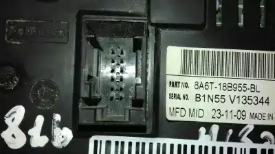 Second-hand car spare part multifunction display for ford fiesta (cb1) titanium oem iam references 8a6t18b955bl  