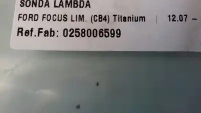 Peça sobressalente para automóvel em segunda mão sonda lambda por ford focus lim. (cb4) titanium referências oem iam 0258006599  