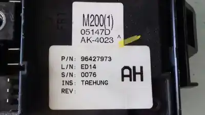 Second-hand car spare part fuse box unit for chevrolet matiz s oem iam references 96427973  