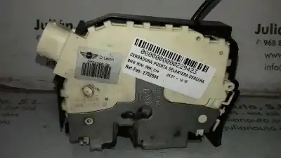 Peça sobressalente para automóvel em segunda mão fechadura da porta dianteira direita por bmw mini (r56) one referências oem iam 2752596 975141 2706862