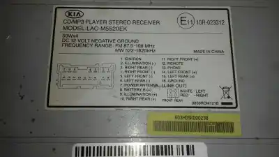 Peça sobressalente para automóvel em segunda mão sistema de áudio / rádio cd por kia rio 1.5 crdi referências oem iam lacm5520ek  