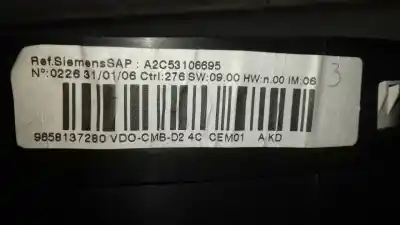 Peça sobressalente para automóvel em segunda mão quadrante por peugeot 407 sw sr confort referências oem iam 9658137280 a2c53106695 a2c53014407g