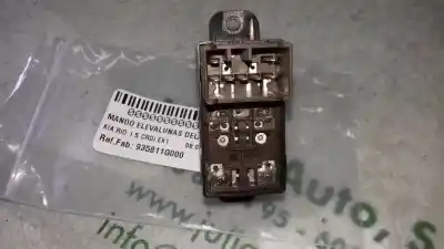 Peça sobressalente para automóvel em segunda mão botão / interruptor elevador vidro dianteiro direito por kia rio 1.5 crdi referências oem iam 935811g000  