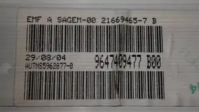 Second-hand car spare part multifunction display for citroen c2 sx oem iam references 9647409477b  216543008