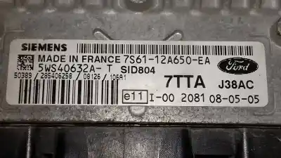 Second-hand car spare part ecu engine control for ford fiesta (cbk) ambiente oem iam references 7s6112a650ea  5ws40632a