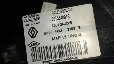 Second-hand car spare part left tailgate light for renault clio iv business oem iam references 265554091r  