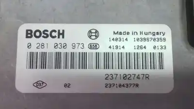 Second-hand car spare part ecu engine control for renault clio iv business oem iam references 237102747r  0281030973