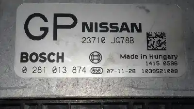 Second-hand car spare part ecu engine control for nissan x-trail (t31) le oem iam references 23710jg78b  0281013874