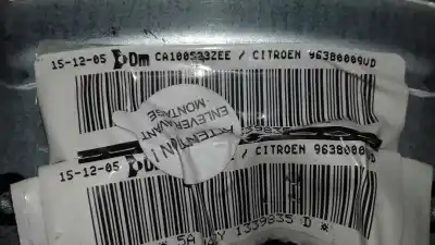 Peça sobressalente para automóvel em segunda mão airbag dianteiro esquerdo por citroen c2 furio referências oem iam 96380009ud  