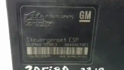 Pièce détachée automobile d'occasion abs (système anti-blocage des roues) pour opel zafira b cosmo références oem iam 10020602874  13244860