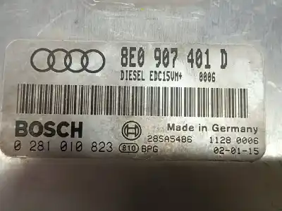 Second-hand car spare part ecu engine control for audi a4 berlina (8e) 2.5 v6 24v tdi oem iam references 8e0907401d  1036901830