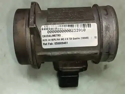 Peça sobressalente para automóvel em segunda mão medidor de massa de ar por audi a4 berlina (8e) 2.5 v6 24v tdi referências oem iam 059906461