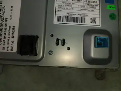 Second-hand car spare part gps navigation system for opel mokka excellence oem iam references 42353388  cxmgm5x04m