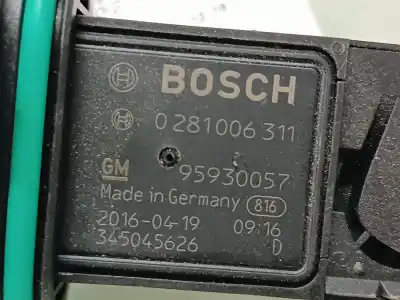 Peça sobressalente para automóvel em segunda mão medidor de massa de ar por opel mokka excellence referências oem iam 95930057  0281006311