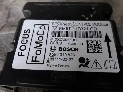 Second-hand car spare part airbag control unit for ford focus lim. (cb8) sport oem iam references bm5t14b321cd  0285010826