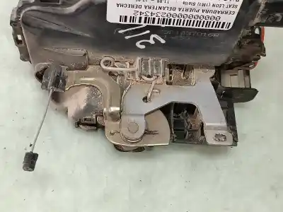 Peça sobressalente para automóvel em segunda mão fechadura da porta dianteira direita por seat leon (1m1) stella referências oem iam c3b1837016h  