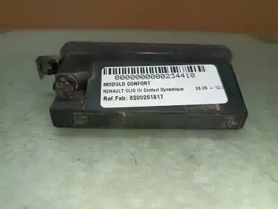 Peça sobressalente para automóvel em segunda mão centralina de luzes por renault clio iii confort dynamique referências oem iam 8200261817  