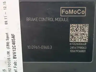 Pezzo di ricambio per auto di seconda mano abs per ford focus lim. (cb8) sport riferimenti oem iam bv612c405af 10021207234 10096101403