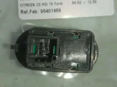 Peça sobressalente para automóvel em segunda mão botão / interruptor elevador vidro dianteiro esquerdo por citroen c3 hdi 70 furio referências oem iam 96401469  