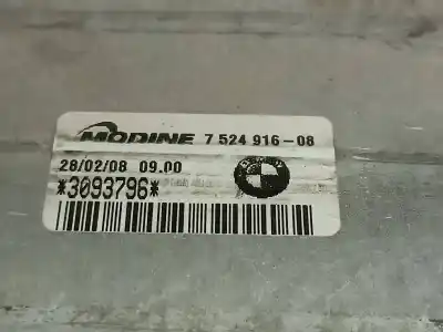 Peça sobressalente para automóvel em segunda mão intercooler por bmw serie 1 berlina (e81/e87) 120d referências oem iam 3093796  752491608