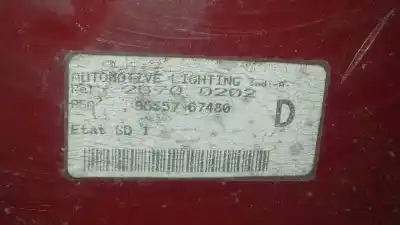 Second-hand car spare part right tailgate light for peugeot 307 berlina (s2) xs oem iam references 9655767480  