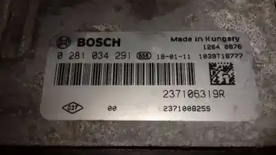 Автозапчастина б/у ебу контролер двигуна для renault captur xmod посилання на oem iam 0281034291  237106319r