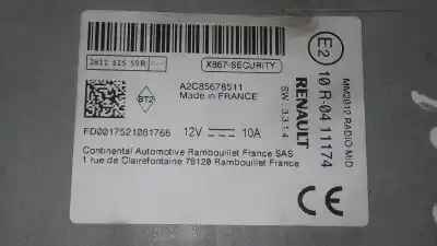 Second-hand car spare part audio system / radio cd for renault captur xmod oem iam references 281151559r  a2c85678511