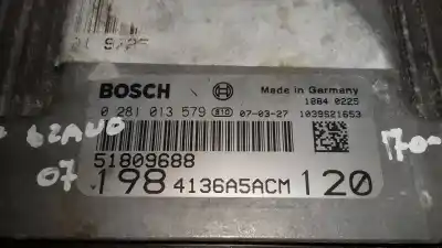Second-hand car spare part ecu engine control for fiat bravo (198) 1.9 dynamic multijet oem iam references 0281013579  51809688