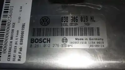 Автозапчасти б/у блок управления двигателем за seat ibiza (6l1) fresh ссылки oem iam 038906019nl  0281012276
