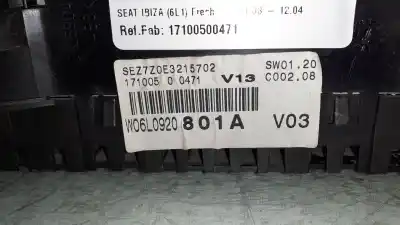 Автозапчастина б/у панель інструментів для seat ibiza (6l1) fresh посилання на oem iam 17100500471  81269044