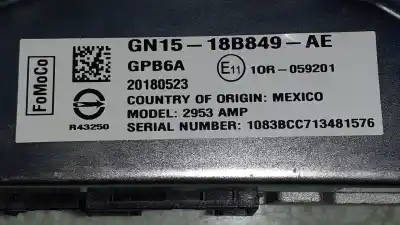 Автозапчасти б/у аудиосистема / радио cd за ford ecosport (cr6) st-line black edition ссылки oem iam gn1518b849ae  201805523