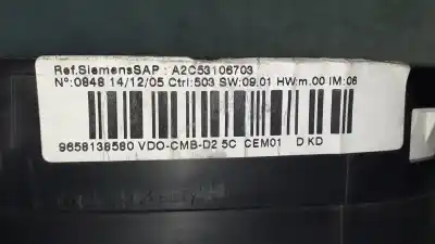 Pièce détachée automobile d'occasion compteur de vitesse tableau de bord pour peugeot 407 st confort références oem iam 9658138580  89661232