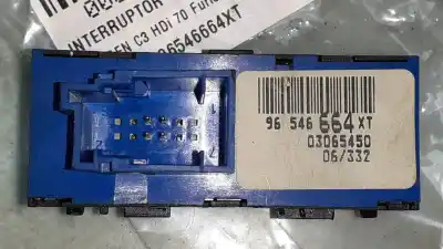 Second-hand car spare part switch for citroen c3 hdi 70 furio oem iam references 96546664xt  