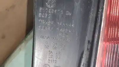 Peça sobressalente para automóvel em segunda mão farolim traseiro direito por lancia ypsilon (101) 1.2 8v referências oem iam 51703971dx 0334003 b032