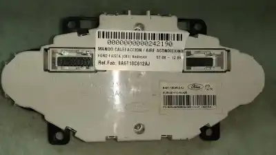 Peça sobressalente para automóvel em segunda mão comando de sofagem (chauffage / ar condicionado)  por ford fiesta (cb1) ambiente referências oem iam 8a6t18c612aj 8a6918c612aj 69897301d