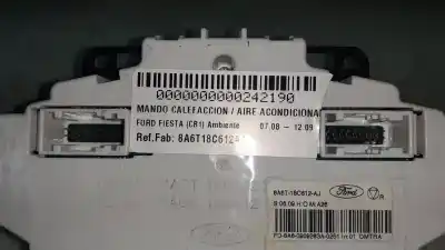 Peça sobressalente para automóvel em segunda mão comando de sofagem (chauffage / ar condicionado)  por ford fiesta (cb1) ambiente referências oem iam 8a6t18c612aj 8a6918c612aj 69897301d