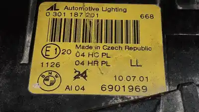 Second-hand car spare part left headlight for bmw serie 3 compact (e46) 316ti oem iam references 0301187201 1305235667 e1201126
