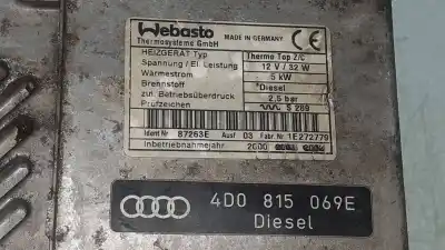 Peça sobressalente para automóvel em segunda mão motor de sofagem por audi a8 (d2) 3.3 tdi quattro referências oem iam 4d0815069 4d0815069e 1e272779
