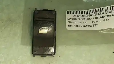 Second-hand car spare part RIGHT FRONT POWER WINDOW SWITCH for PEUGEOT 207  OEM IAM references 9654860777  
