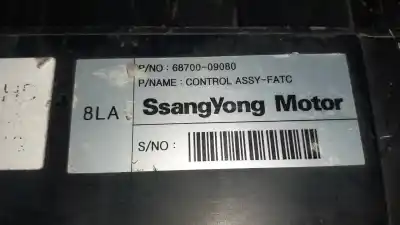 Peça sobressalente para automóvel em segunda mão comando de sofagem (chauffage / ar condicionado) por ssangyong kyron 200 xdi limited referências oem iam 6870009080  