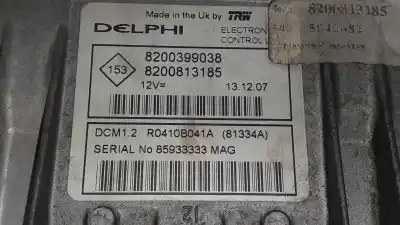 Peça sobressalente para automóvel em segunda mão centralina de motor uce por renault kangoo dynamique referências oem iam 8200399038  8200013185