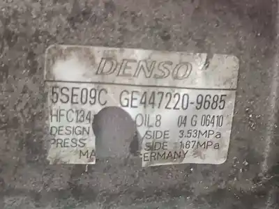 Second-hand car spare part air conditioning compressor for smart forfour (454) 1.5 cdi (454.000) oem iam references ge4472209685  5se09c